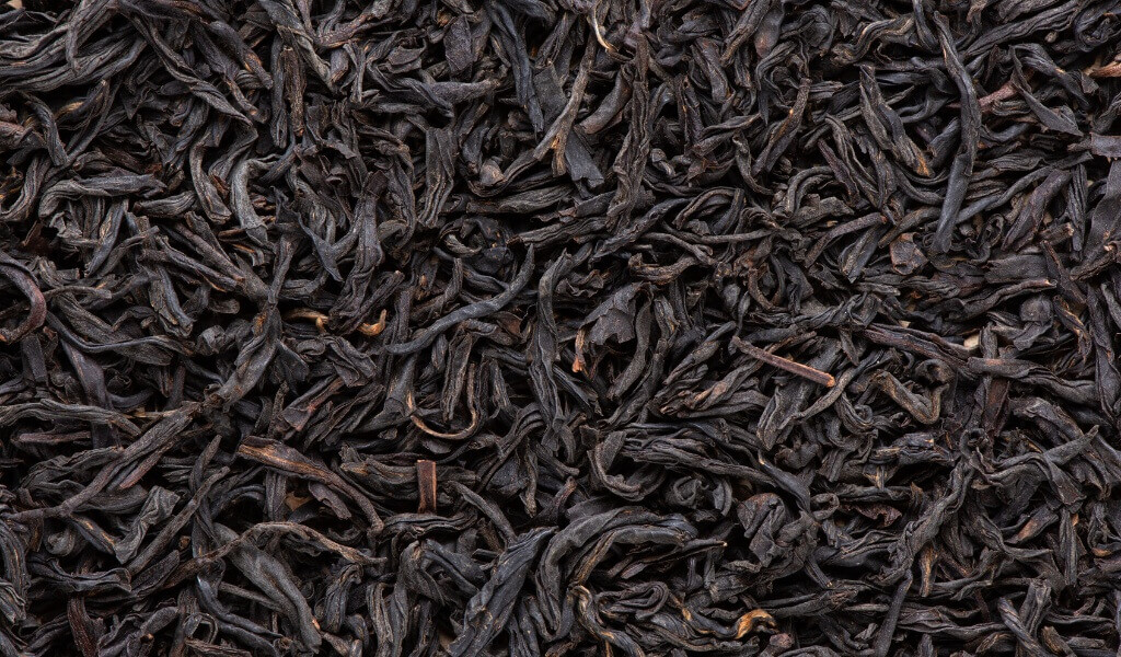 Black tea leaves