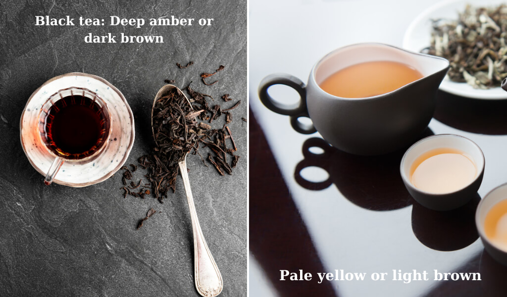 Black tea vs white tea