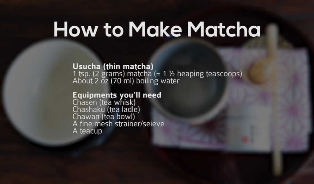 how to make Matcha tea