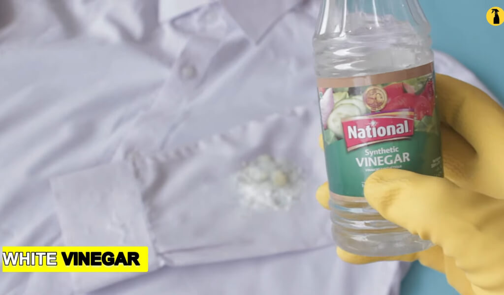 How to remove tea stains from clothes with white Vinegar
