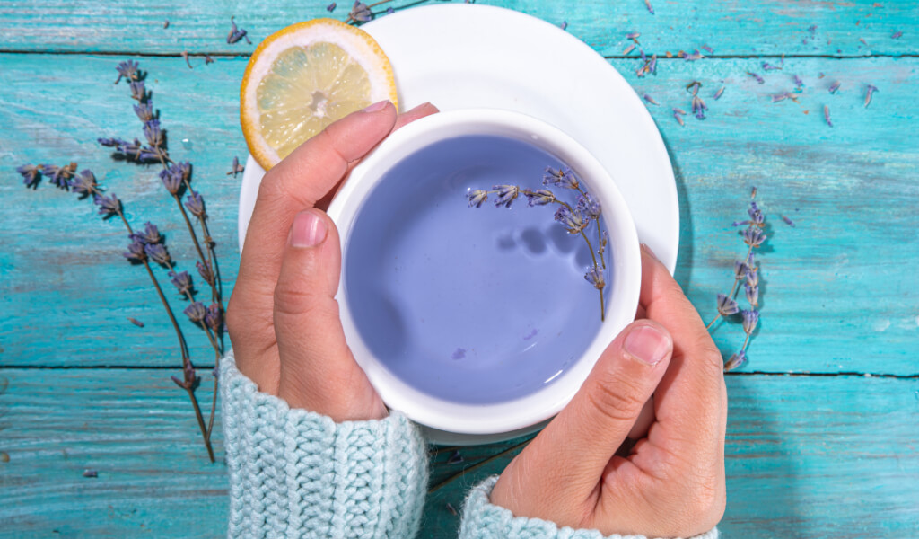 Lavender in tea