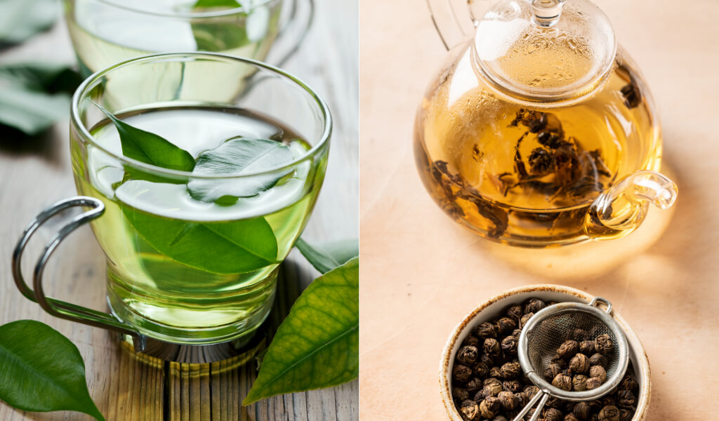 Oolong tea benefits vs Green tea