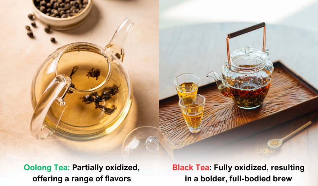 Oolong vs black tea taste