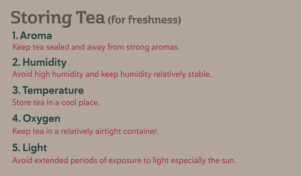 5 Tips storing tea bags