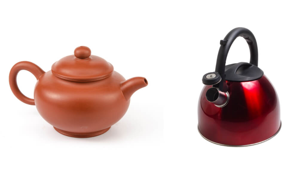 Tea kettle vs teapot