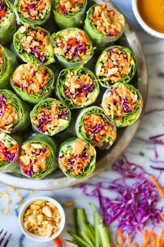 Vegetable spring rolls